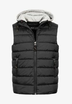 Indicode Jeans STOCKTON - Weste - Black -INDICODE JEANS Kleidung 06473770484641999ec88cbbbe3dbd16