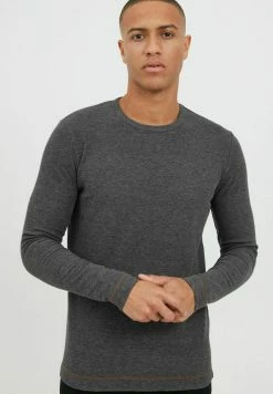 Indicode Jeans IDAMBROSIUS - Langarmshirt - Charcoal Mix
