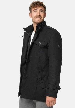 Indicode Jeans BRANDAN - Kurzmantel - Anthracite -INDICODE JEANS Kleidung 18dc352dd2924f76881b8242bd88f5eb