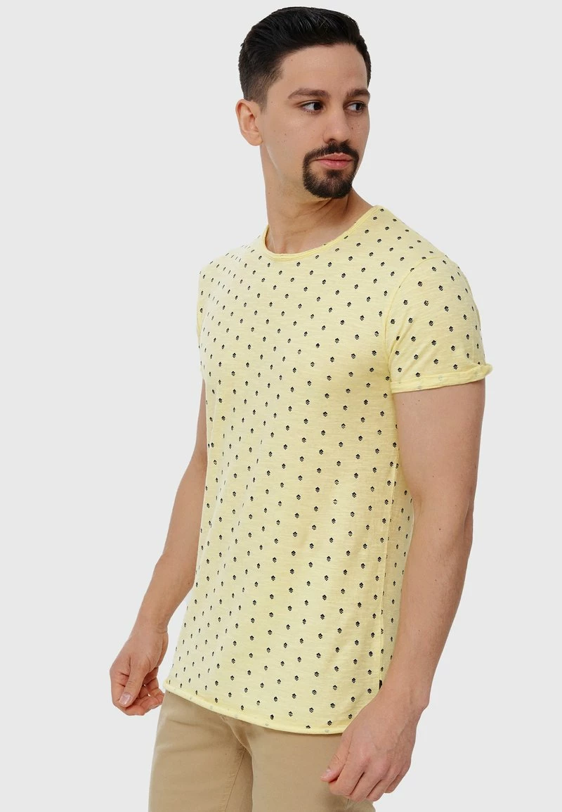 Indicode Jeans T-Shirt Print - Pale Banana 8 Indicode Jeans T-Shirt Print - Pale Banana – Bild 6