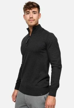 Indicode Jeans GORE - Strickpullover - Charcoal Mix -INDICODE JEANS Kleidung 28e2c9bdd63845c1a17e228dc0a76c9f