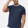 Indicode Jeans T-Shirt Basic - Navy -INDICODE JEANS Kleidung 2a9f7f62cb8d421395be862284ddc985