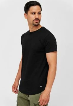 Indicode Jeans 3 PACK - T-Shirt Basic - Black -INDICODE JEANS Kleidung 2c67676ecc724b73b5d0a1ac77f9684f