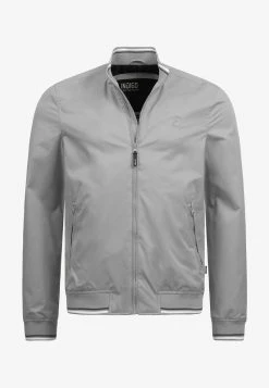 Indicode Jeans EDI - Bomberjacke - Lt Grey -INDICODE JEANS Kleidung 2d02ec1b215143b491df2ebda4a6907b