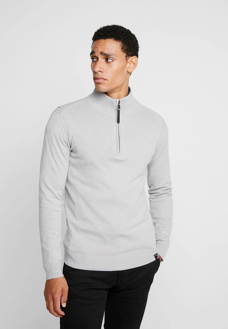 Indicode Jeans ANCONA - Strickpullover - Light Grey 3 Indicode Jeans ANCONA - Strickpullover - Light Grey