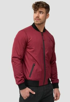 Indicode Jeans Bomberjacke - Bordeaux -INDICODE JEANS Kleidung 3b04a1779aaf43d5978847f9395c9248