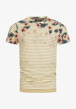 Indicode Jeans ILBO - T-Shirt Print - Golden Haze -INDICODE JEANS Kleidung 3ea6299c737445e7bbce3acd34e97bdc