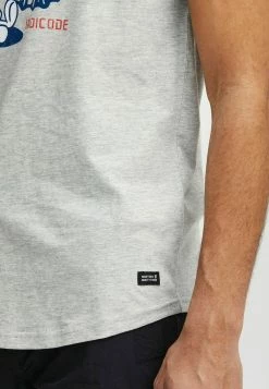 Indicode Jeans IDDANIEL - T-Shirt Print - Light Grey Mix -INDICODE JEANS Kleidung 3fc242bfb4d54128ad9ec820150d7734