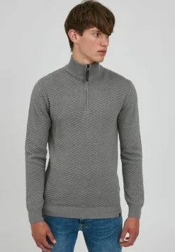 Indicode Jeans IDBANJAMON - Strickpullover - Grey Mix