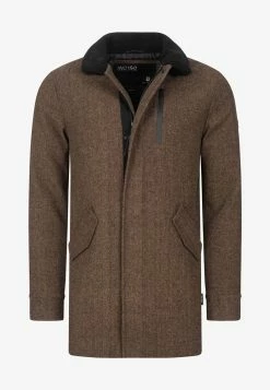 Indicode Jeans FALMO - Kurzmantel - Mini Herringbone Black -INDICODE JEANS Kleidung 42819a5efc5447739ce007e650207c2e