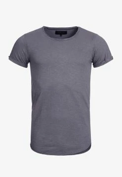 Indicode Jeans WILBUR - T-Shirt Print - Grau -INDICODE JEANS Kleidung 49fdaf3cc1fc49ce8a5258ac2b9a8b3c