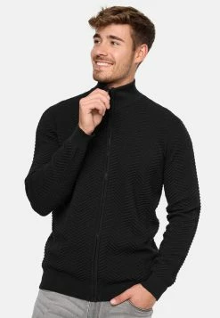 Indicode Jeans LEXSON - Strickjacke - Black