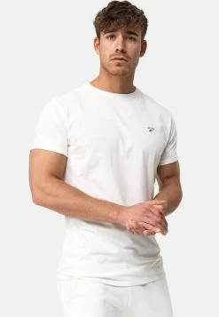 Indicode Jeans KLOGE - T-Shirt Basic - Offwhite