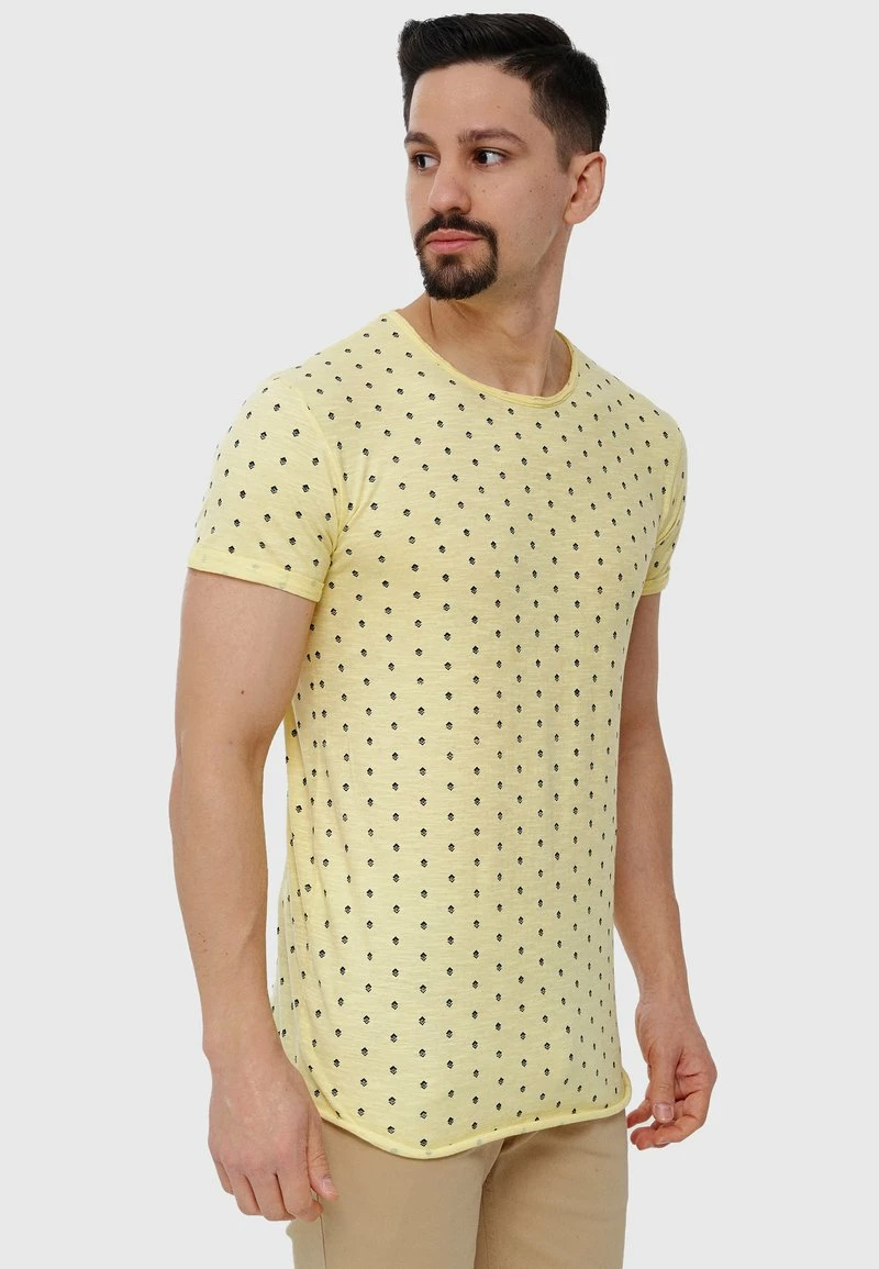 Indicode Jeans T-Shirt Print - Pale Banana 7 Indicode Jeans T-Shirt Print - Pale Banana – Bild 5
