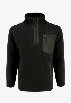 Indicode Jeans IDTROUT - Fleecejacke - Black -INDICODE JEANS Kleidung 7a5bb487373d43b18f105c6e6801d40e