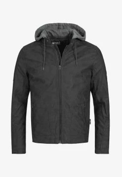 Indicode Jeans MIGUEL - Kunstlederjacke - Brown -INDICODE JEANS Kleidung 7abd93f0eb0d40519a81e8d528b664d7