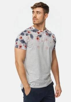 Indicode Jeans ILBO - T-Shirt Print - Offwhite -INDICODE JEANS Kleidung 7ce38733fe7a4cb79af4fd05291d90ac