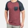 Indicode Jeans IDGRESHAM - T-Shirt Print - Dark Red -INDICODE JEANS Kleidung 7e6a697ce1d94d11a7a2957065f29013
