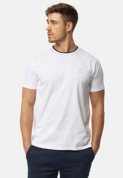 Indicode Jeans T-Shirt Basic - Offwhite -INDICODE JEANS Kleidung 85fd41cf1c7845e4b0f24cef883ce078 1