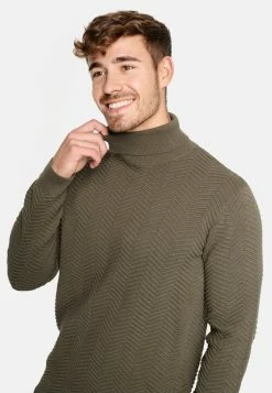 Indicode Jeans Strickpullover - Dark Green -INDICODE JEANS Kleidung 8d9f91c621de4018b0aad1c8d31c78e8