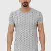 Indicode Jeans T-Shirt Print - Lt Grey Mix -INDICODE JEANS Kleidung 90c21d31e6844e208a52a167bfee9af5