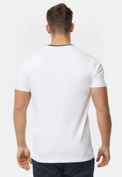 Indicode Jeans T-Shirt Basic - Offwhite -INDICODE JEANS Kleidung 91020a0b2063497c83f32918cb9aa034