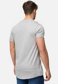 Indicode Jeans KLOGE - T-Shirt Basic - Grey 10 Indicode Jeans KLOGE - T-Shirt Basic - Grey -INDICODE JEANS Kleidung 9af4cde78a99455bae284e33b0b6cfac