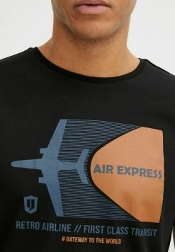 Indicode Jeans IDRONNY - T-Shirt Print - Black -INDICODE JEANS Kleidung 9b665e231c75419c85b37ce6e5e52d91