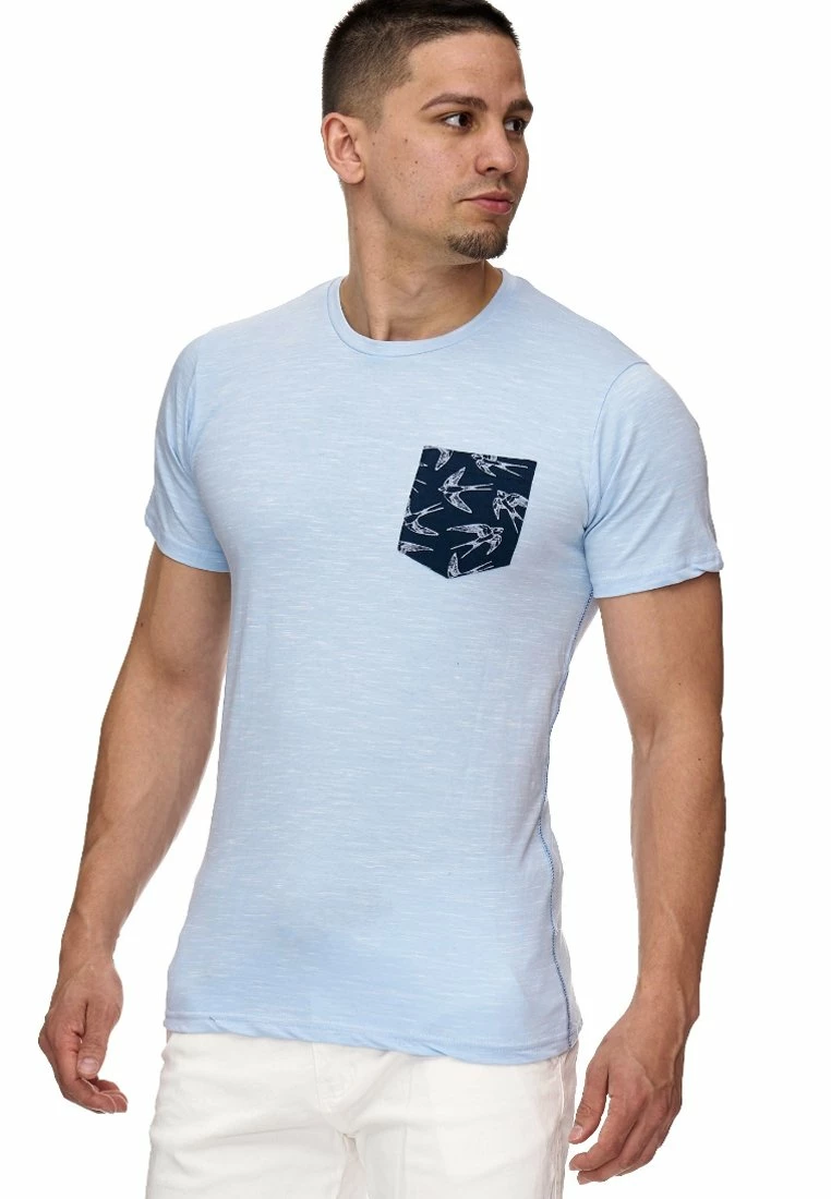 Indicode Jeans BLAINE - T-Shirt Print - Hellblau 4 Indicode Jeans BLAINE - T-Shirt Print - Hellblau – Bild 2