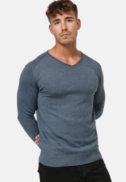Indicode Jeans BEAM - Strickpullover - China Blue -INDICODE JEANS Kleidung a9d327880a2b47839cb30ceea4e53487