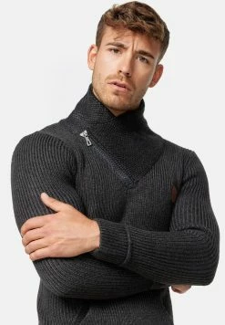 Indicode Jeans DANE - Strickpullover - Raven -INDICODE JEANS Kleidung ba794752c4ac46aeb0754c29ed8cd008