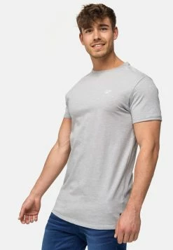 Indicode Jeans KLOGE - T-Shirt Basic - Grey