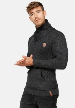 Indicode Jeans DANE - Strickpullover - Raven -INDICODE JEANS Kleidung c359749fad684fd48270b0ee02005e7b