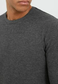 Indicode Jeans IDAMBROSIUS - Langarmshirt - Charcoal Mix -INDICODE JEANS Kleidung c68376df674145e4adeeee3adb1c8fb4