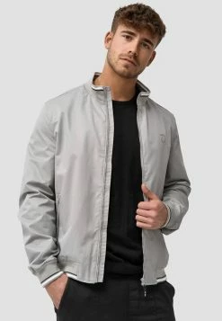 Indicode Jeans EDI - Bomberjacke - Lt Grey