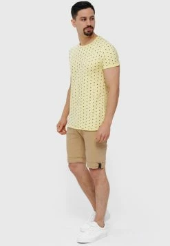 Indicode Jeans T-Shirt Print - Pale Banana 11 Indicode Jeans T-Shirt Print - Pale Banana -INDICODE JEANS Kleidung cc6fa69abe4040979ae165fdcedcb0fa