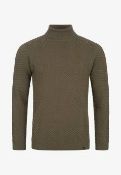 Indicode Jeans Strickpullover - Dark Green -INDICODE JEANS Kleidung cd01f1fb75f24d47b75cebed4a6f8cf7