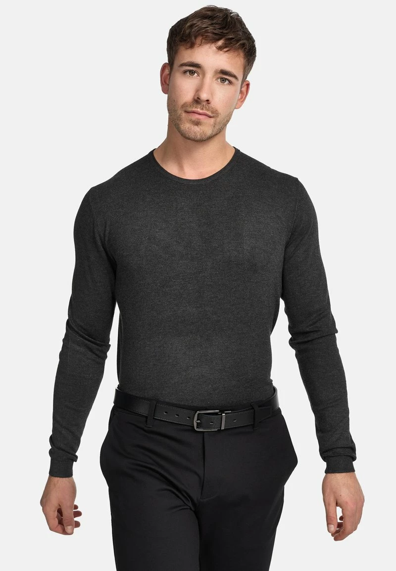 Indicode Jeans GREYSON - Strickpullover - Charcoal Mix 3 Indicode Jeans GREYSON - Strickpullover - Charcoal Mix