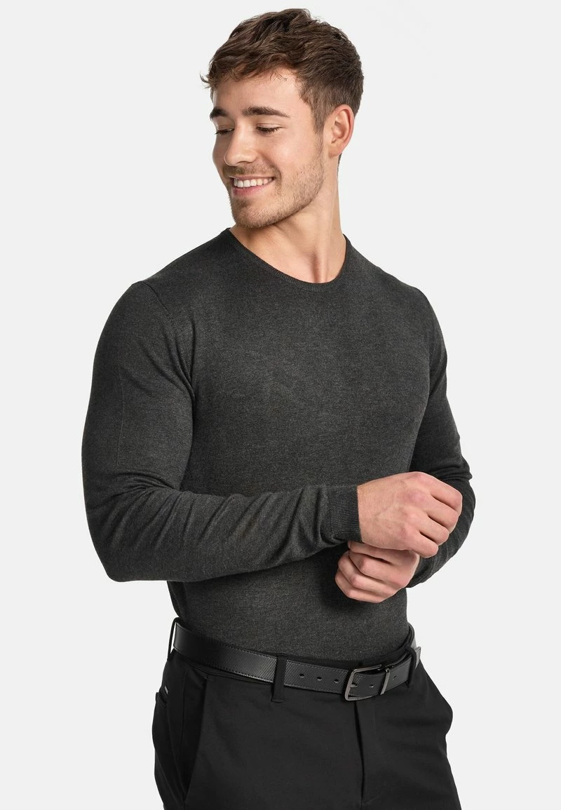 Indicode Jeans GREYSON - Strickpullover - Charcoal Mix 6 Indicode Jeans GREYSON - Strickpullover - Charcoal Mix – Bild 4