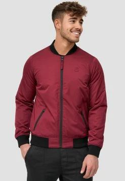 Indicode Jeans Bomberjacke - Bordeaux
