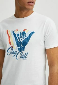 Indicode Jeans IDDANIEL - T-Shirt Print - Off White -INDICODE JEANS Kleidung d2fb453600b24340885c0c85ad83065a