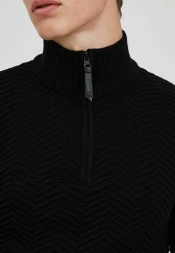 Indicode Jeans IDBANJAMON - Strickpullover - Black -INDICODE JEANS Kleidung daa46884733148eba3fc7924b95a9eca