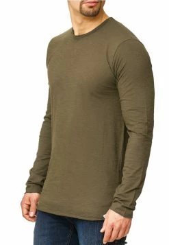 Indicode Jeans LONGSLEEVE WILLBUR - Langarmshirt - Dark Green -INDICODE JEANS Kleidung dc078c7d2ff741c6ba14fd6110407d80