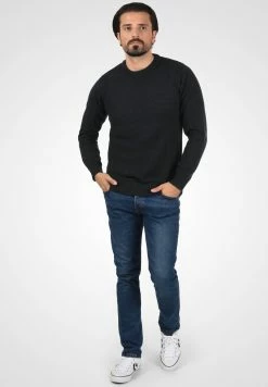 Indicode Jeans IDRICARDO - Strickpullover - Black -INDICODE JEANS Kleidung e534a2285b60442e9ffd645d21bbc4fc