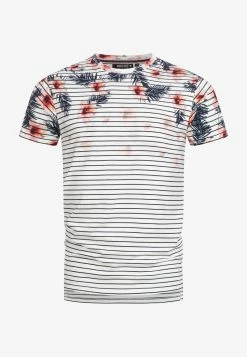 Indicode Jeans ILBO - T-Shirt Print - Offwhite -INDICODE JEANS Kleidung e983171f37dc4fbb97240c1c585f8eff