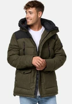 Indicode Jeans KREM - Winterjacke - Army