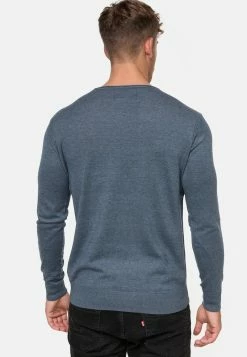 Indicode Jeans BEAM - Strickpullover - China Blue -INDICODE JEANS Kleidung ef0715fe0abd4cb0bc270befe3b89595