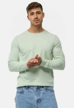 Indicode Jeans GAMAL - Strickpullover - Sea Foam -INDICODE JEANS Kleidung f04e16c2576c43c4a767fec9e444feb9