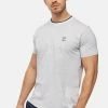Indicode Jeans T-Shirt Basic - Lt Grey Mix -INDICODE JEANS Kleidung f96db754e11a4a9b82235be6e29d493b