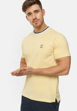 Indicode Jeans T-Shirt Basic - Golden Haze